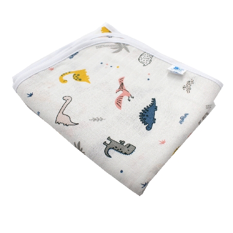 Poza Paturica Bleumarin, Bumbac, 0 +, Dino - BL627 [1]