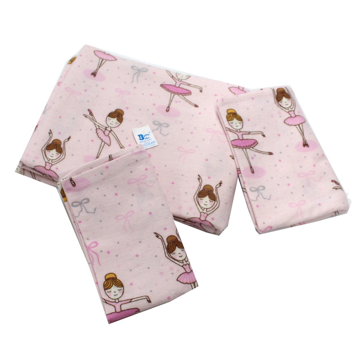 Poza Set Lenjerie Roz, Finet, 3 piese, 3, Fete, Printesa, Capse - BL634 [2]