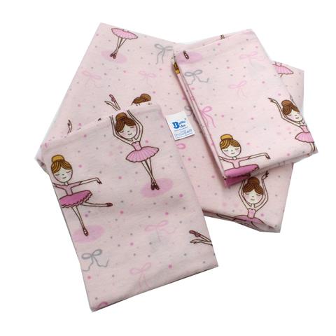 Poza Set Lenjerie Roz, Finet, 3 piese, 3, Fete, Printesa, Capse - BL634 [1]