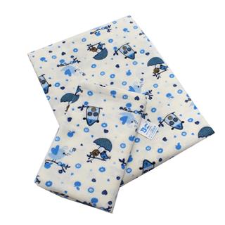 Poza Set Lenjerie Alb/Albastru, Finet, 3 piese, 3, Baieti, Pasari, Capse - BL635 [1]