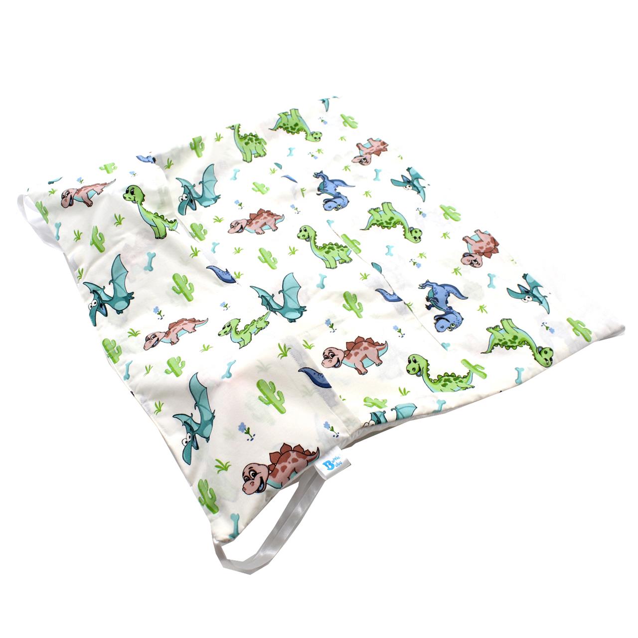 Poza Protectie Patut Alb/Verde, Bumbac, Dragon, Siret - BL666 [1]