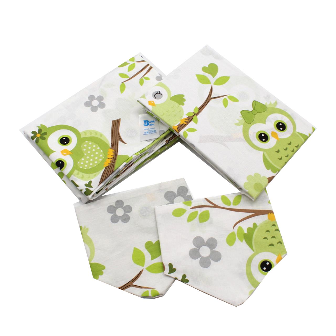 Poza Set Lenjerie Alb/Multicolor, Renforce, 10 Piese, 10, Baieti, Bufnita - BL674 [2]