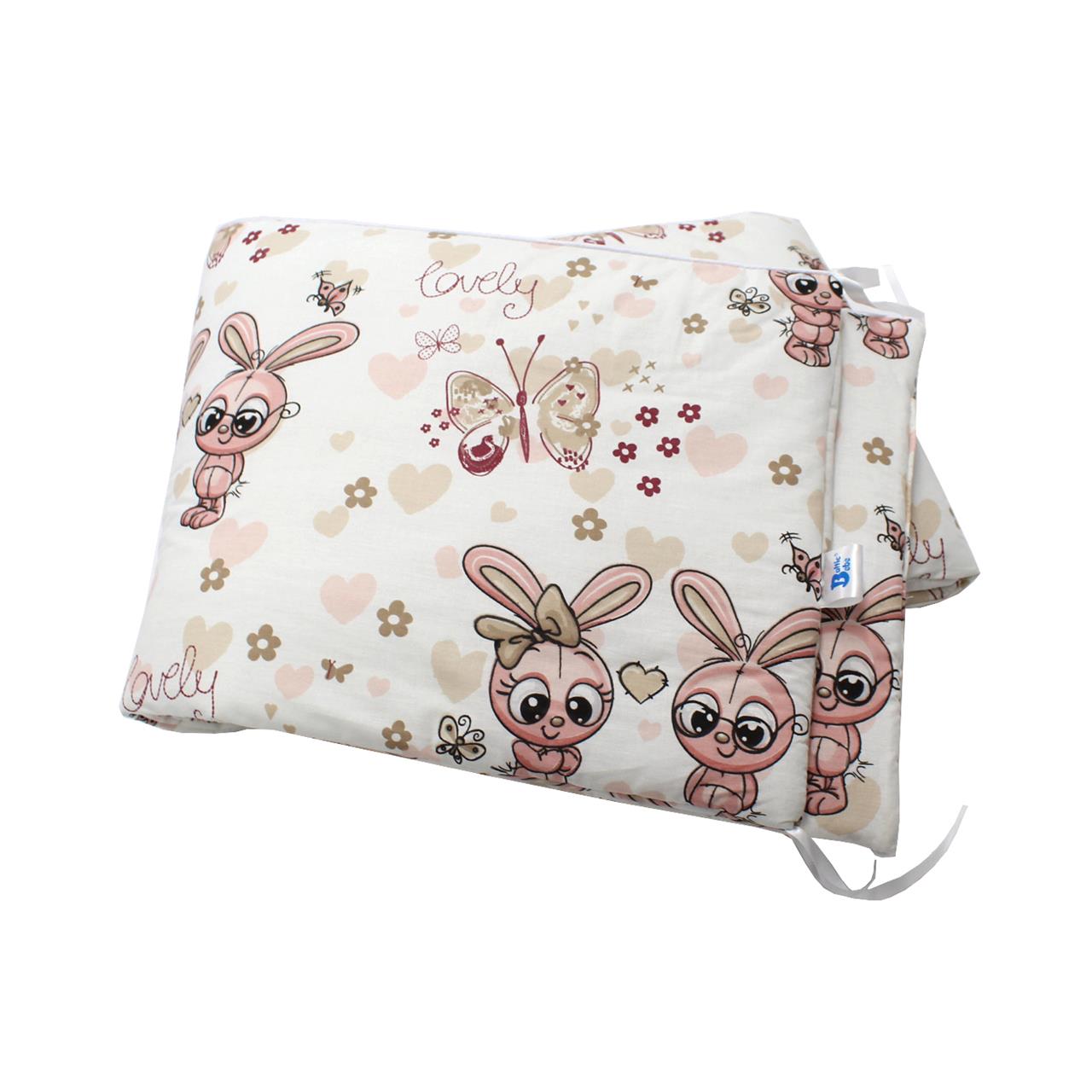 Poza Set Lenjerie Alb/Grena, Bumbac, 5, Fete, Iepuras, Siret - BL675 [1]