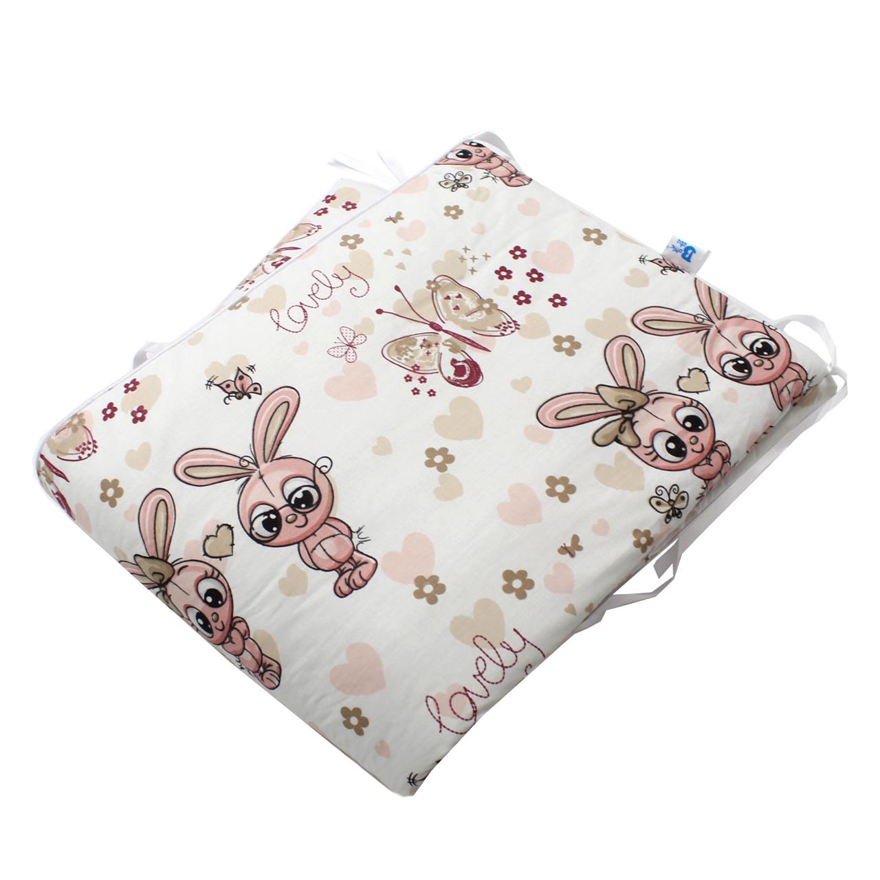 Poza Set Lenjerie Alb/Grena, Bumbac, 5, Fete, Iepuras, Siret - BL675 [4]