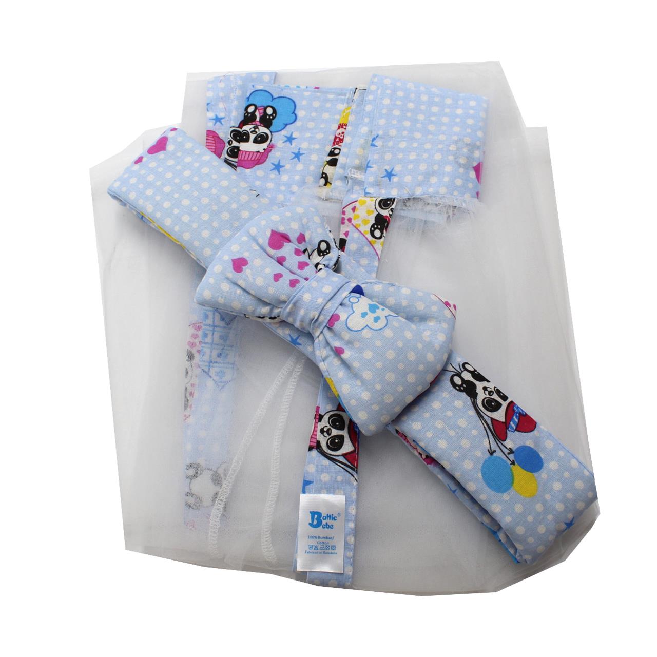 Poza Set Lenjerie Albastru, Bumbac, 7, Baieti, Ursulet, Siret - BL677 [1]