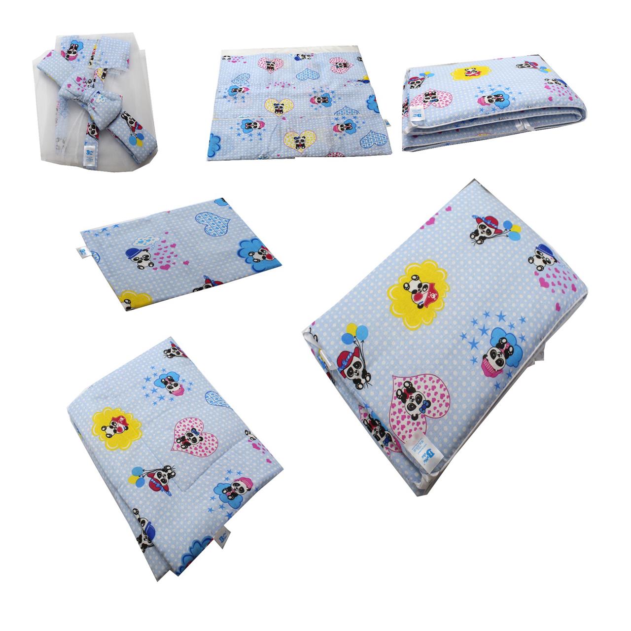 Poza Set Lenjerie Albastru, Bumbac, 7, Baieti, Ursulet, Siret - BL677 [2]