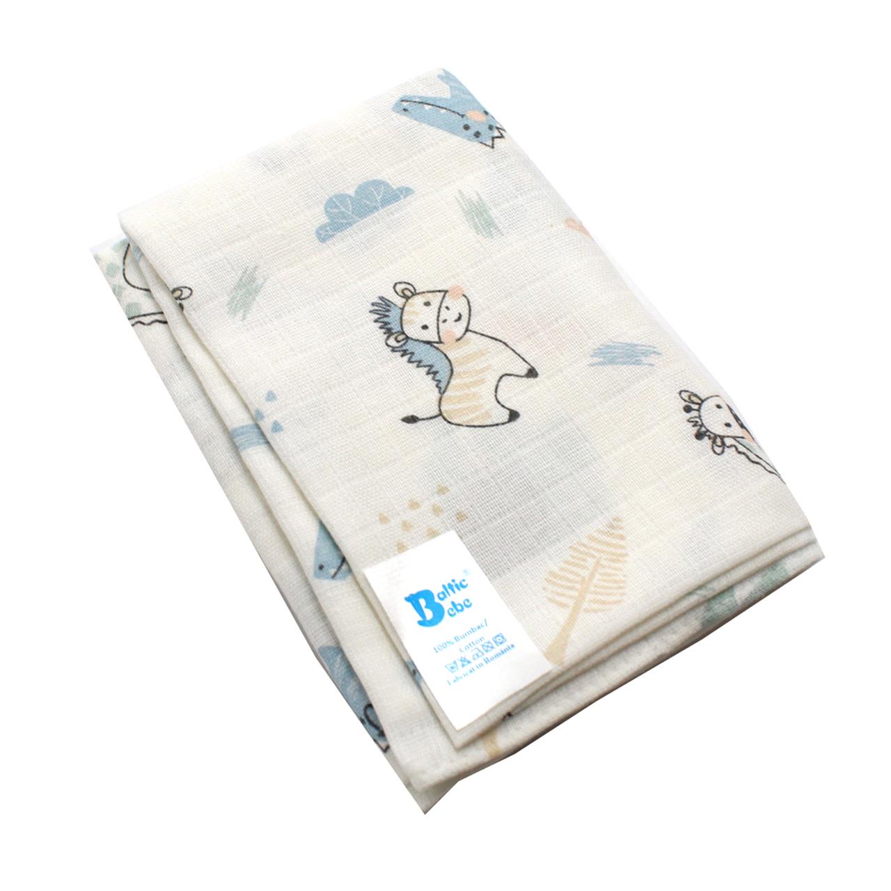 Poza Scutec Muselina, Refolosibil, Alb, Fete, Ponei - BL678 [2]