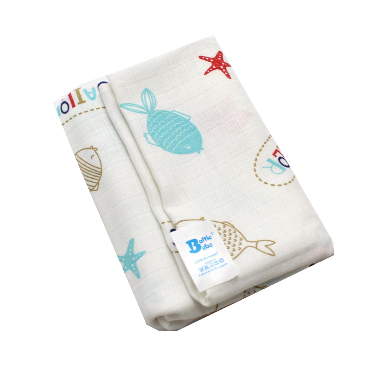 Poza Scutec Muselina, Refolosibil, Alb, Baieti, Pestisor - BL679 [1]