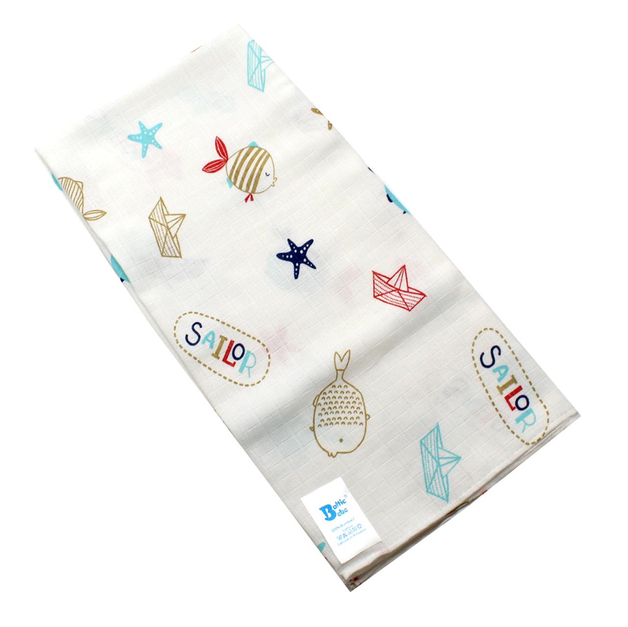 Poza Scutec Muselina, Refolosibil, Alb, Baieti, Pestisor - BL679 [2]