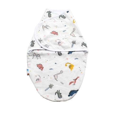 Poza Sistem Infasare Muselina, Alb/Albastru, Dino Palmier - BL683 [1]