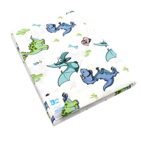 Poza Set Lenjerie Alb/Verde, Bumbac, 5, Baieti, Dinozauri, Siret - BL690 [1]