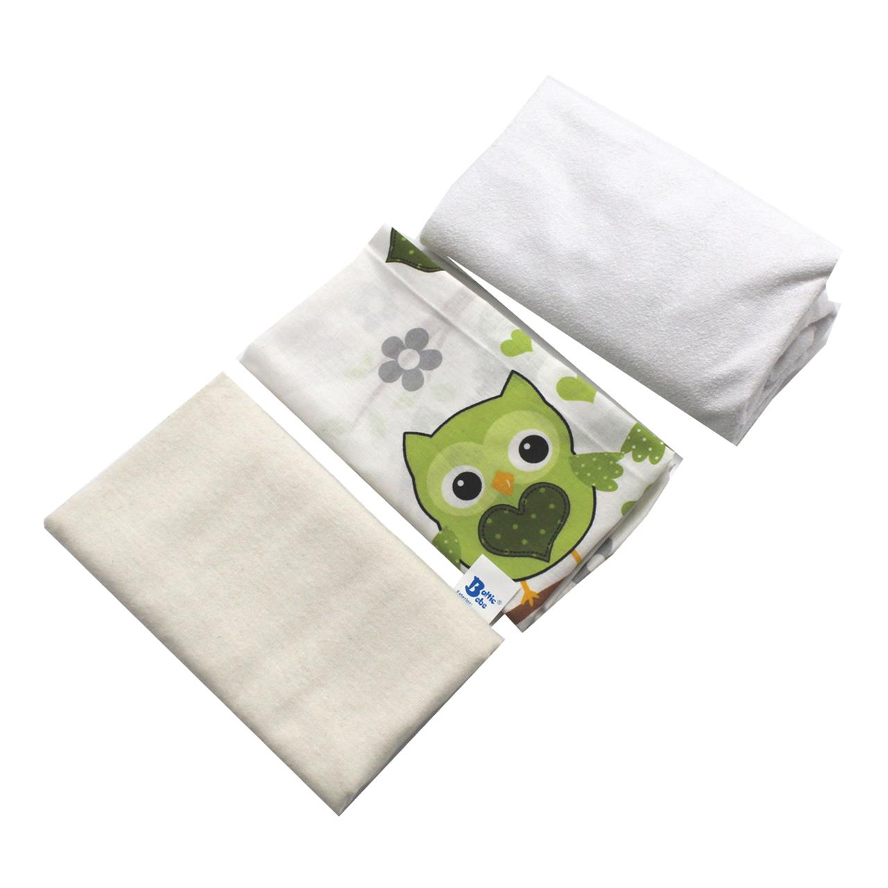 Poza Set Lenjerie 3, Baieti, Bufnita verde - BL750 [1]