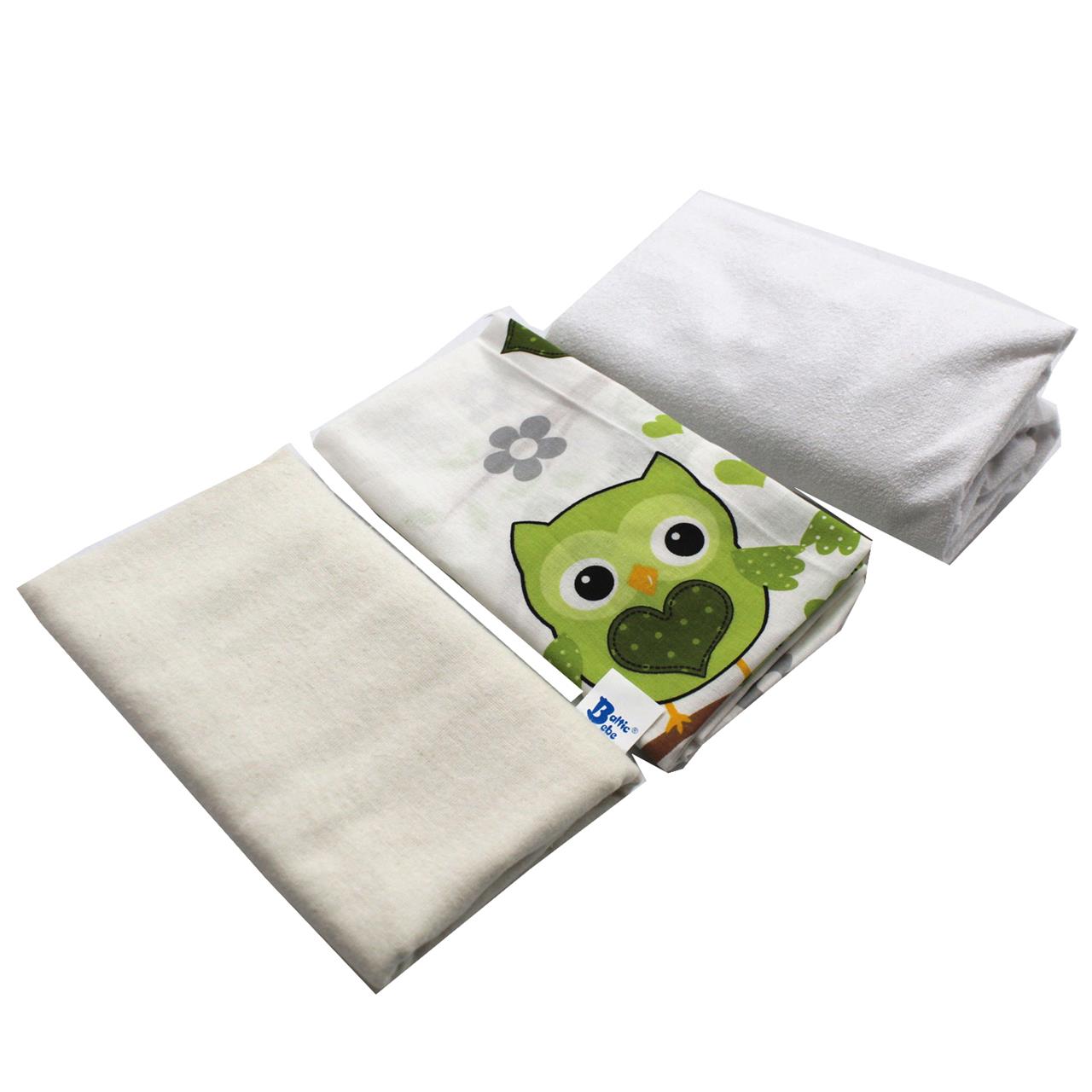 Poza Set Lenjerie 3, Baieti, Bufnita verde - BL750 [2]