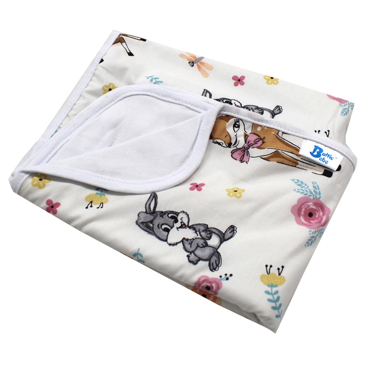 Poza Paturica Alb, Bumbac, 0 +, Caprioara - BL770 [1]