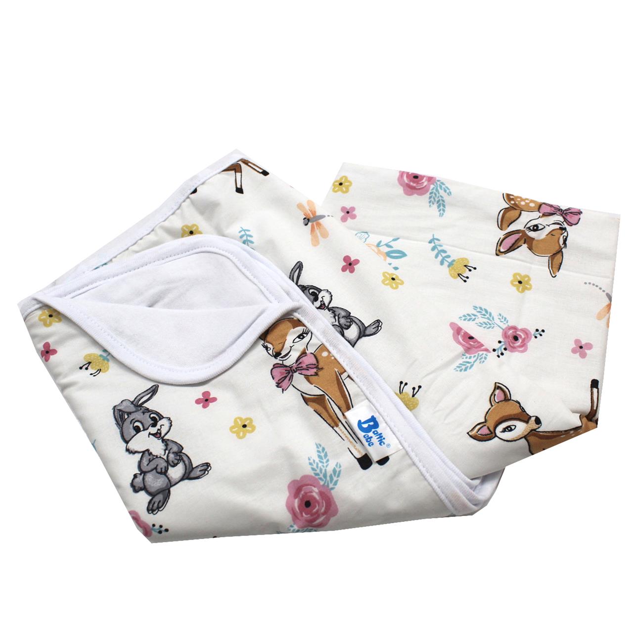 Poza Paturica Alb, Bumbac, 0 +, Caprioara - BL770 [2]