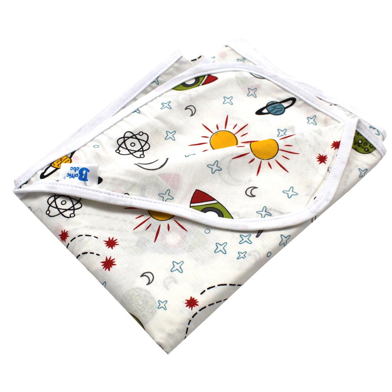 Poza Paturica Alb, Bumbac, 0 +, Planete - BL771 [1]