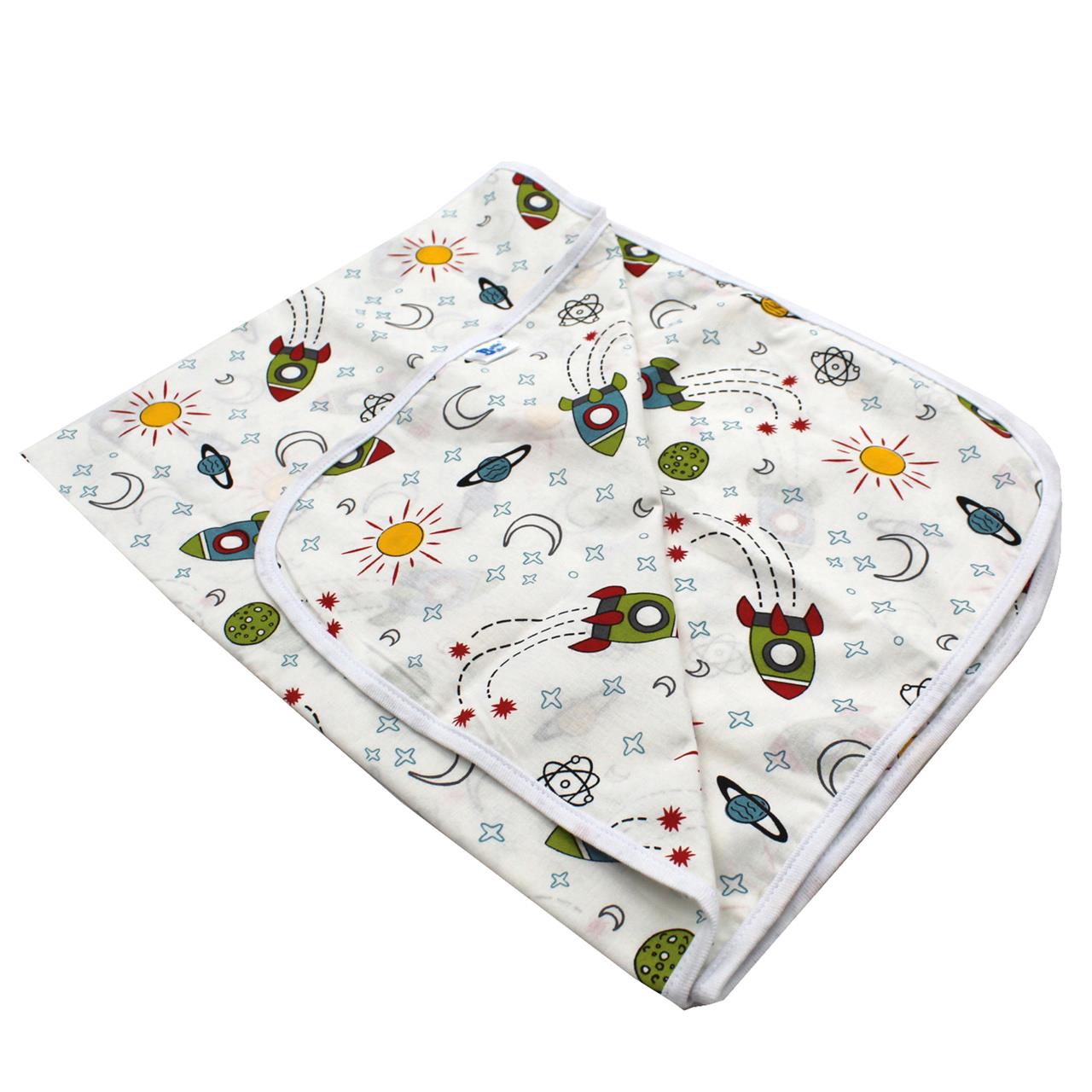 Poza Paturica Alb, Bumbac, 0 +, Planete - BL771 [2]