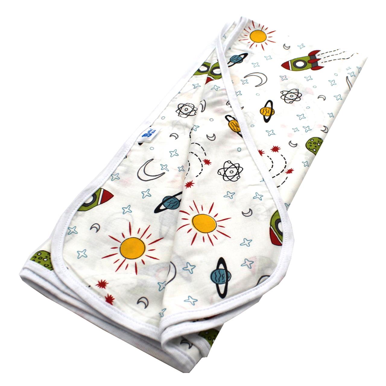 Poza Paturica Alb, Bumbac, 0 +, Planete - BL771 [3]