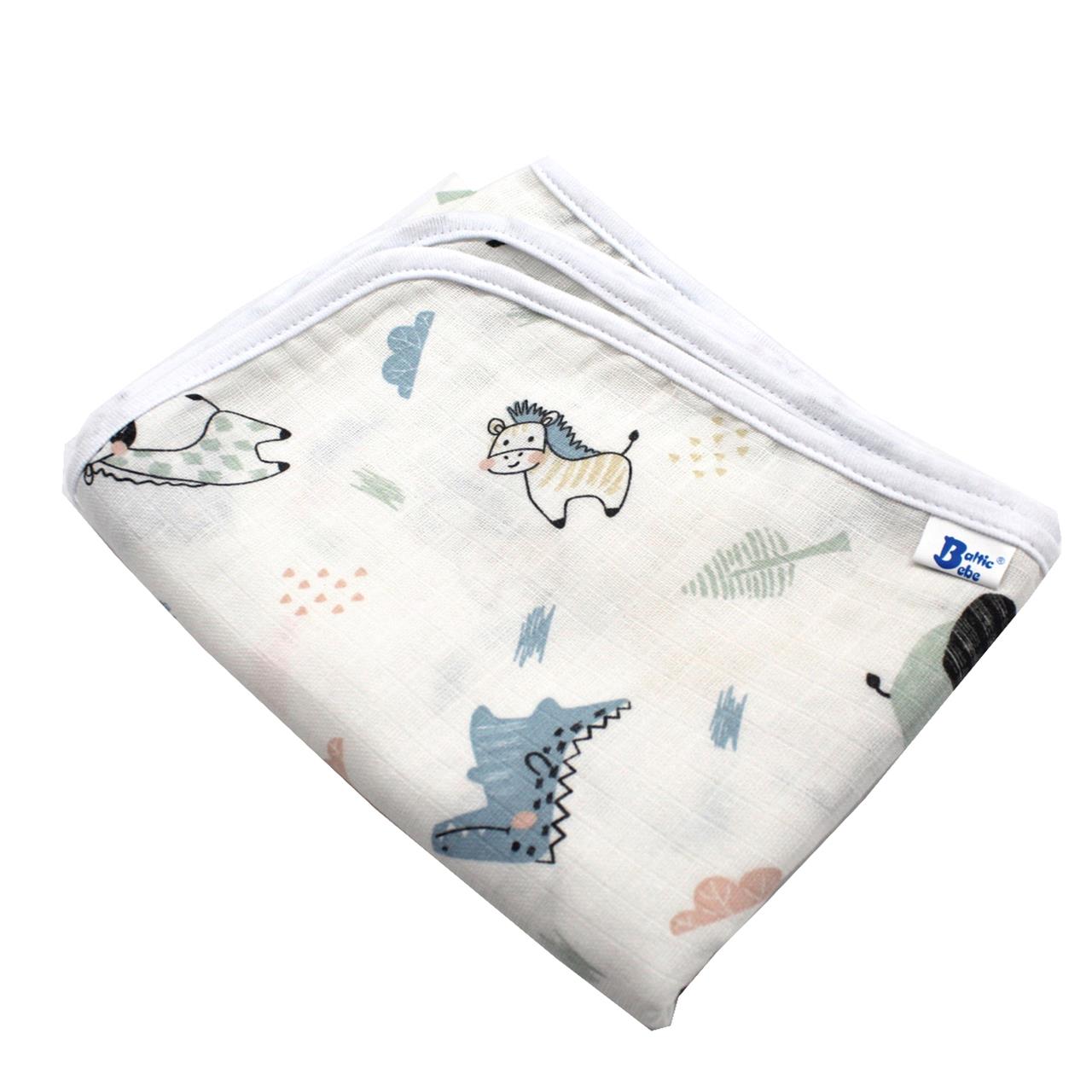 Poza Paturica Alb, Muselina, Leu - BL774 [1]