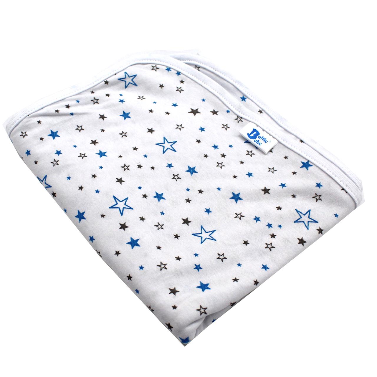 Poza Paturica Alb, Bumbac, 0 +, Stelute - BL776 [1]