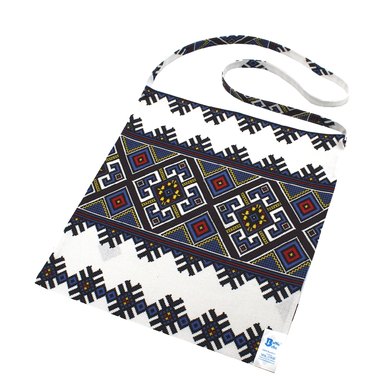 Poza Traista colind, Bumbac, Alb/Albastru - BL787 [1]