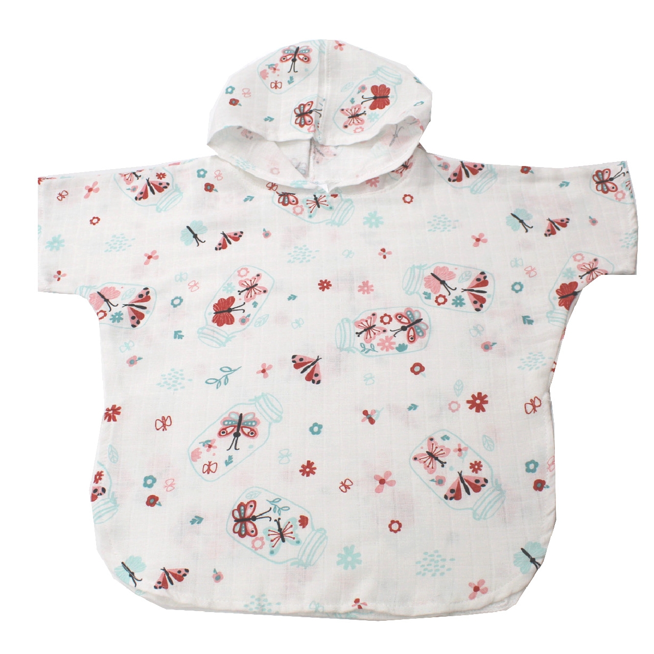 Poza Poncho Muselina, Alb - CTY118 [1]