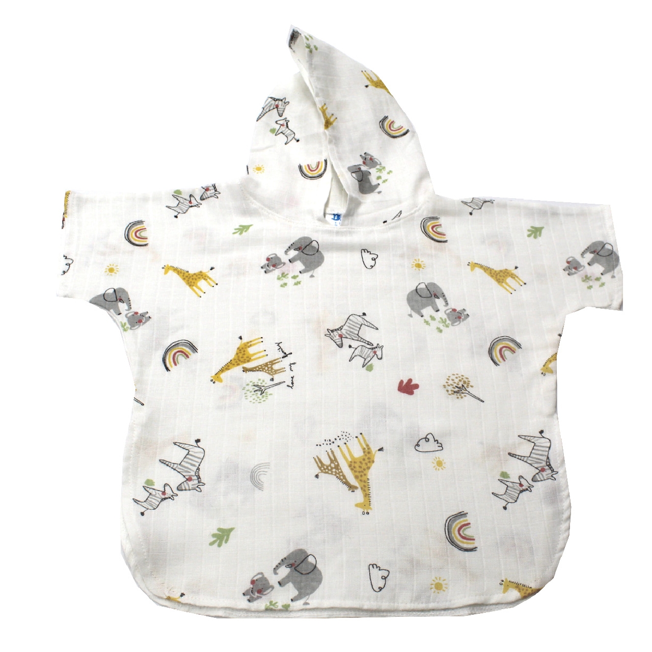 Poza Poncho Muselina, Alb - CTY119 [1]