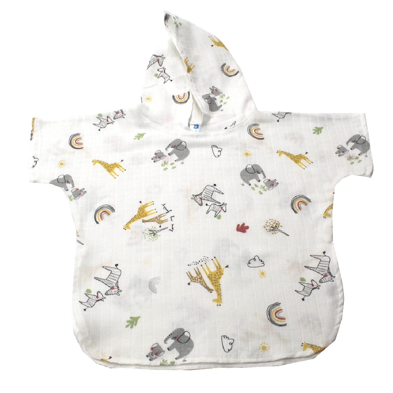 Poza Poncho Muselina, Alb - CTY119 [2]