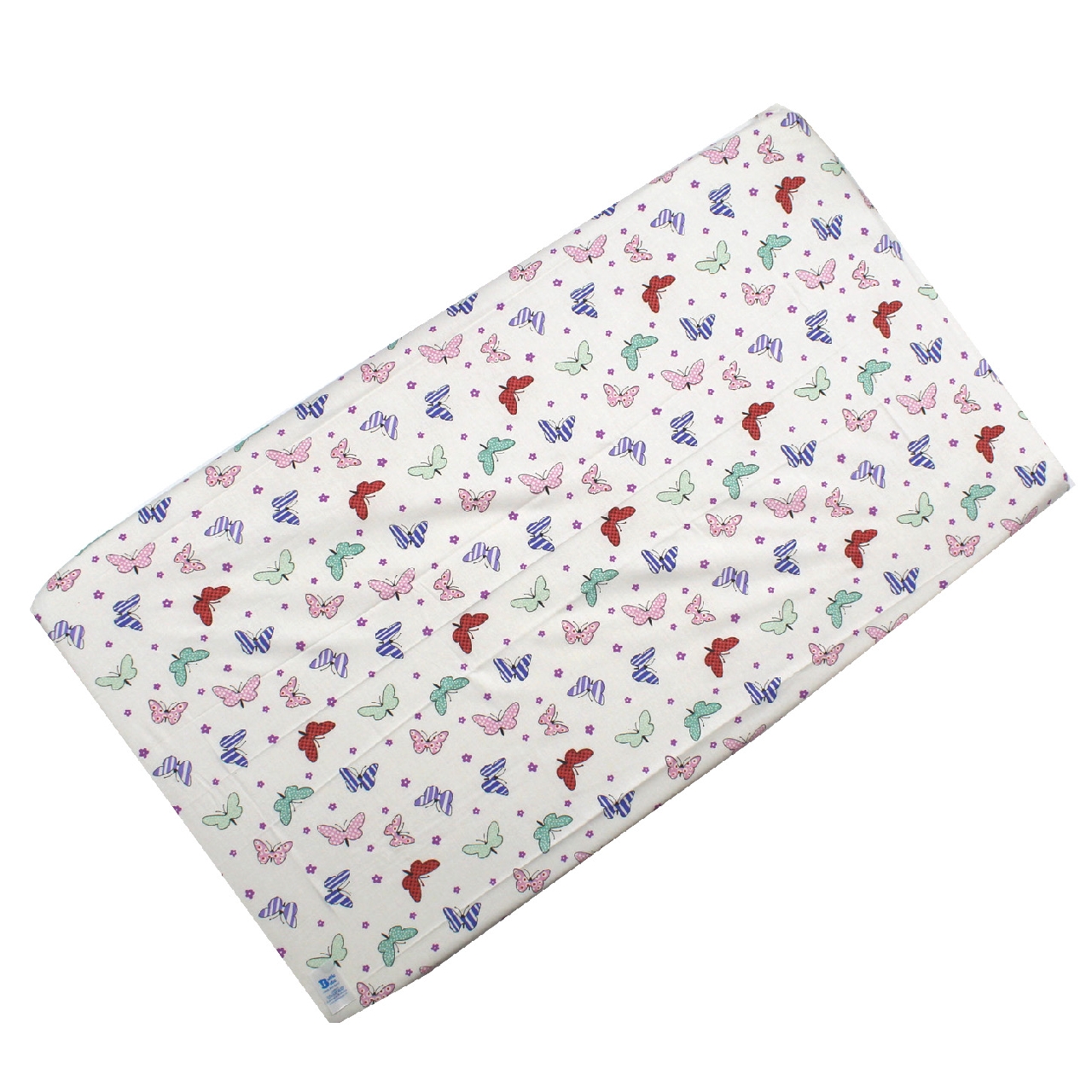 Poza Cearceaf Alb, Bumbac, 1 x Cearceaf, Fluturasi, Cu elastic - CTY120 [3]