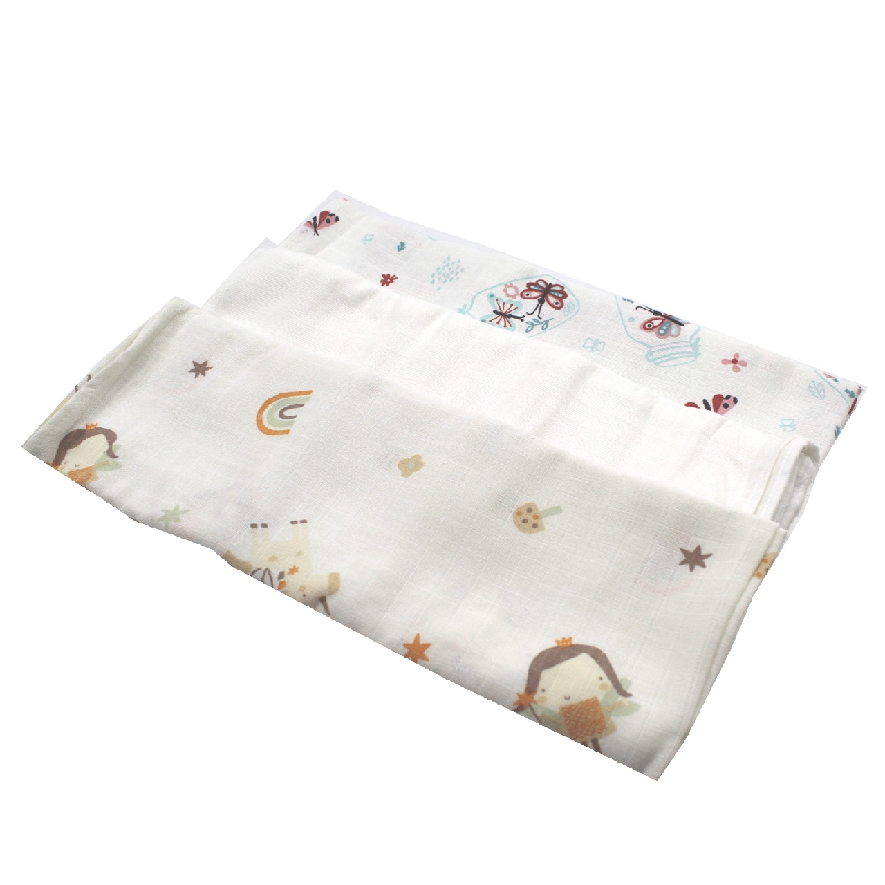 Poza Scutec Muselina, Refolosibil, Alb, Fete, Fluturasi - CTY123 [2]