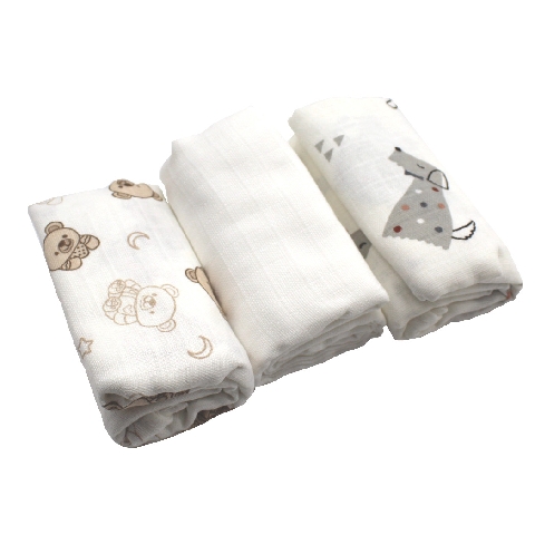 Poza Scutec Muselina, Refolosibil, Alb, Baieti, Catel - CTY124 [1]